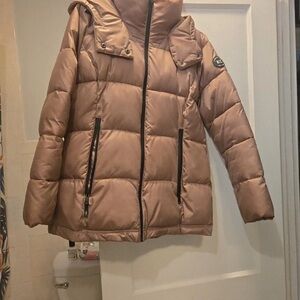 Kenneth Cole Women's Tan Puffer Coat